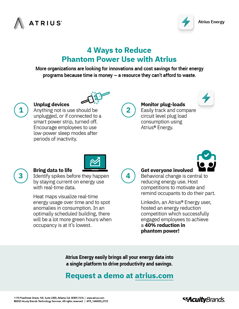 Infographic: 4 Ways to Reduce Phantom Power Use