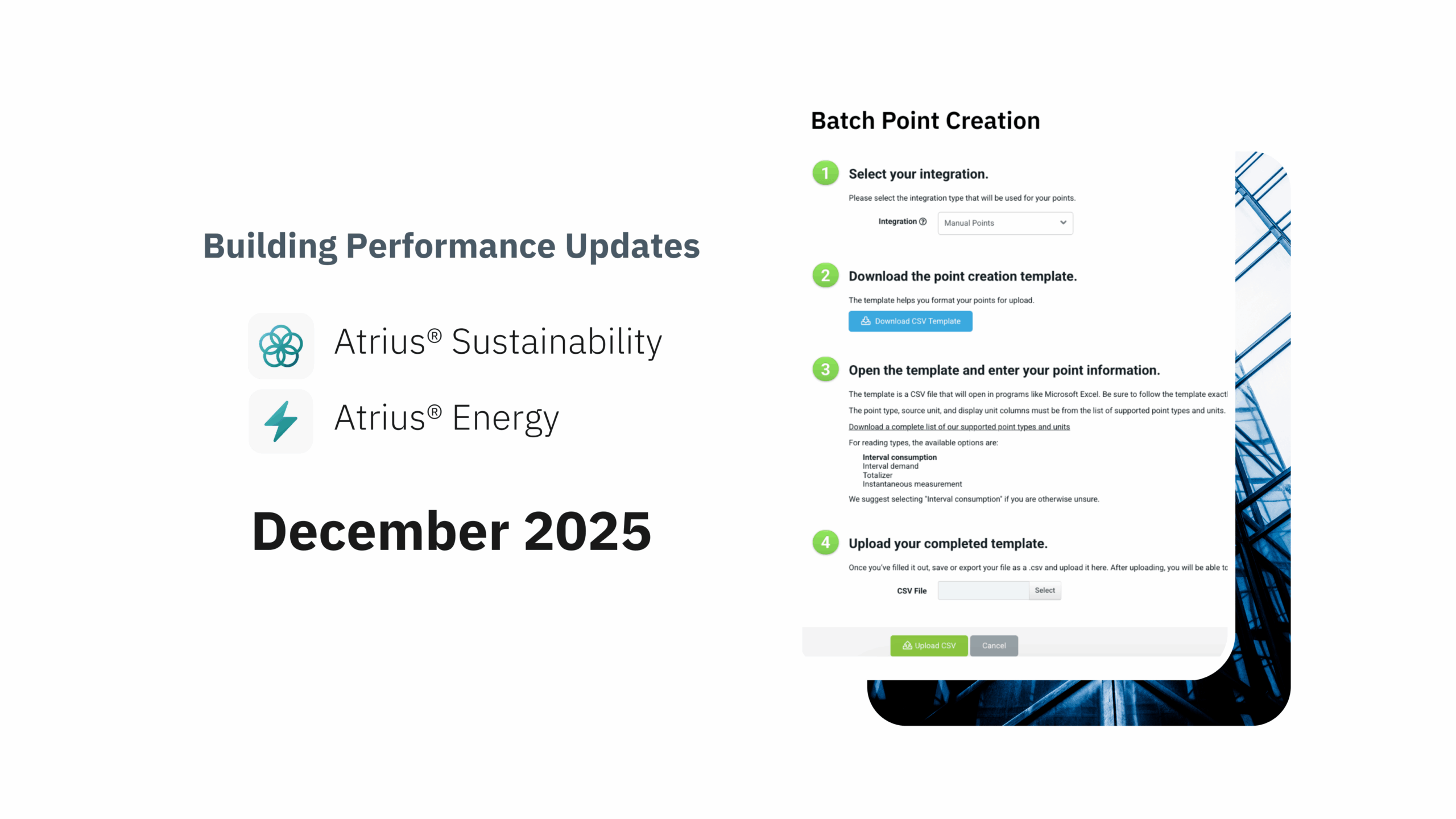 Atrius Energy and Atrius Sustainability Quarterly Updates: Streamlining Emissions, Enhancing Dashboards, and Empowering User Workflows 