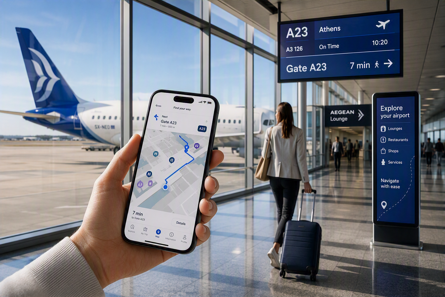 AEGEAN Airlines Extends Atrius Wayfinder Across Its Network